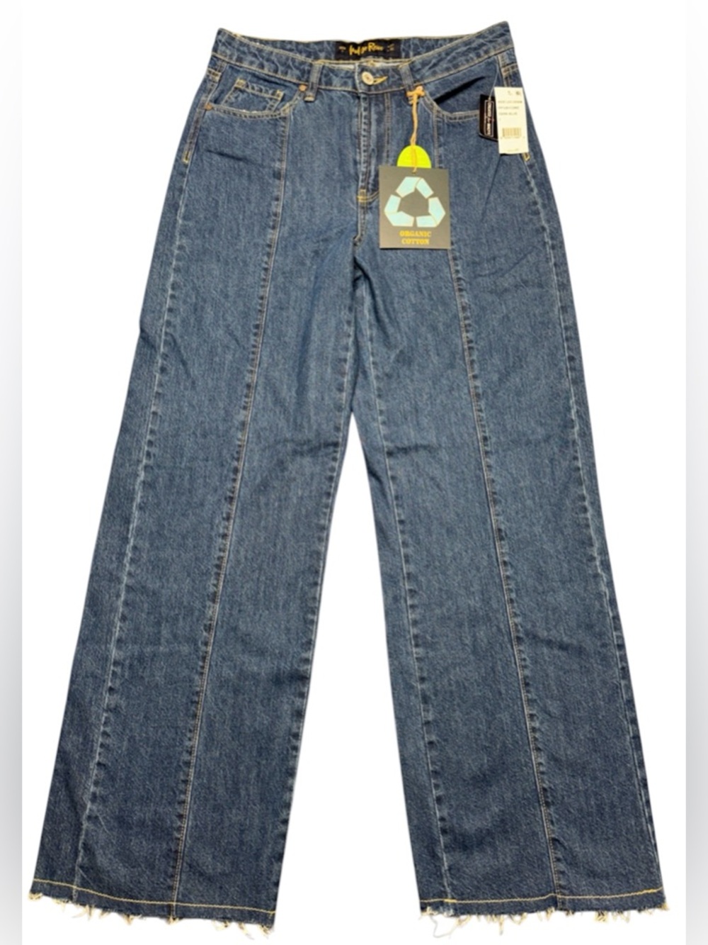 INDIGO REIN Juniors' Skater Super High Rise Slouchy Inseam Denim Flare Leg Net